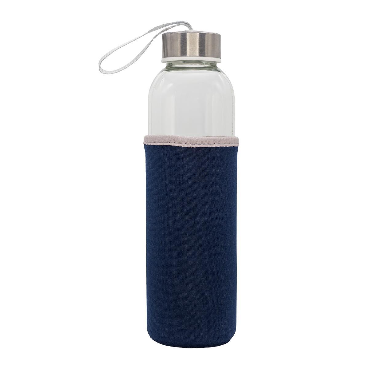 R08276.42 - Szklana butelka Vim 500 ml, granatowy