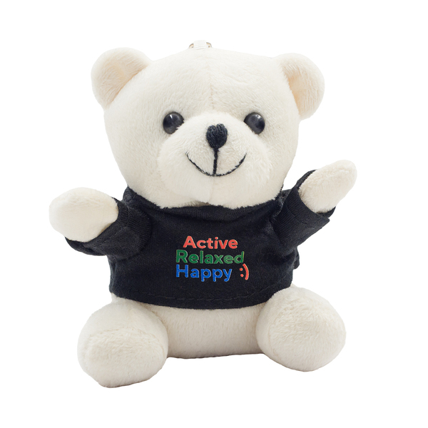 R74047.06 - Miś brelok Ollie, biały 