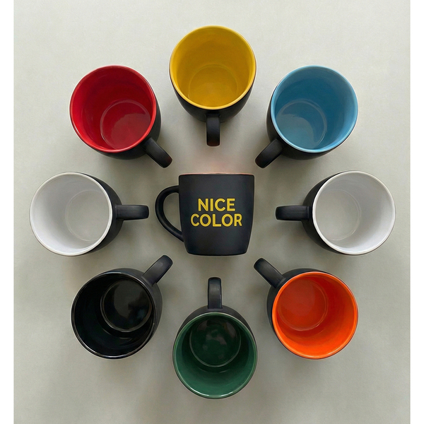 R85327.02 - Kubek ceramiczny Esla 345 ml, czarny 