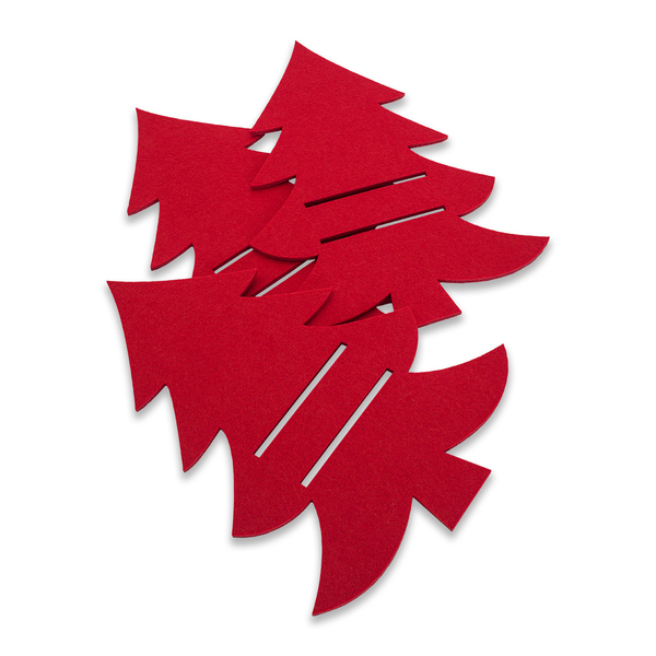 X08871.08 - Filcowe kieszonki na sztućce Tweegy, czerwony 