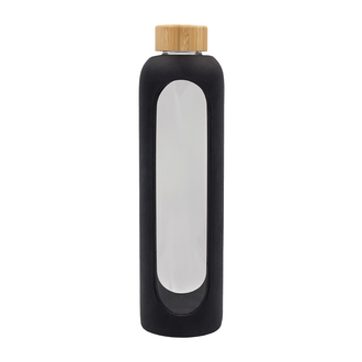 R08187 - Butelka ze szkła borokrzemowego Richmond 1100 ml, czarny 